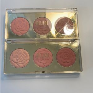 Milani rose blush trio palettes